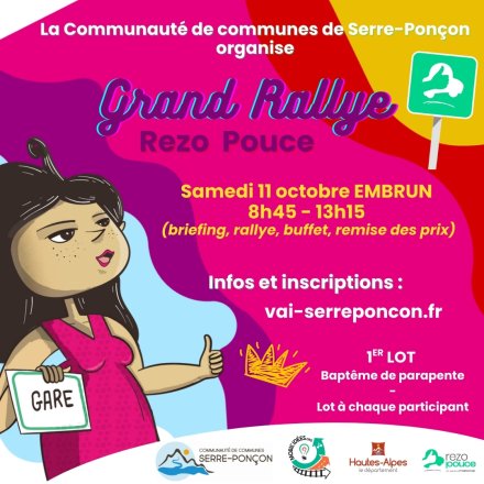Visuel rallye Rezo Pouce CCSP