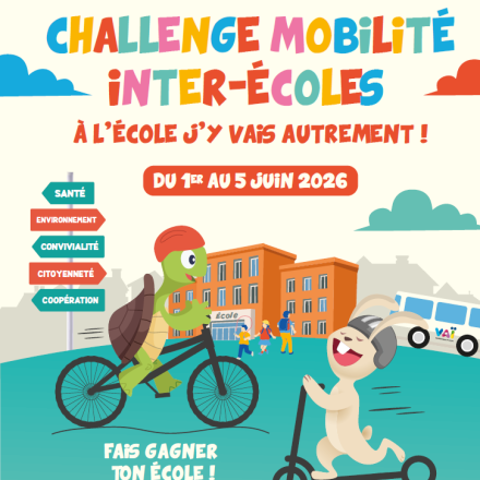 Affiche Challenge mobilité inter-écoles 2026