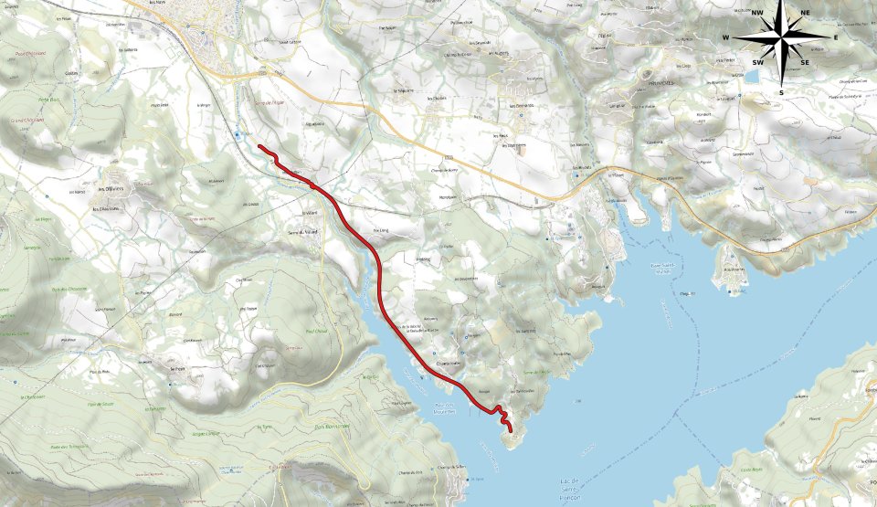 Aménagements cyclables Chorges Baie de Chanteloube