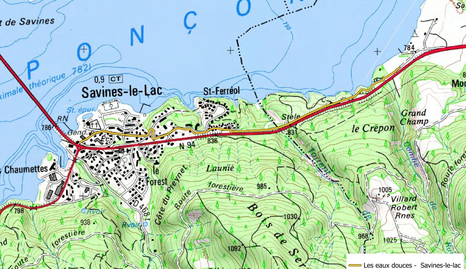 Aménagements cyclables Les Eaux Douces - Savines-le-Lac