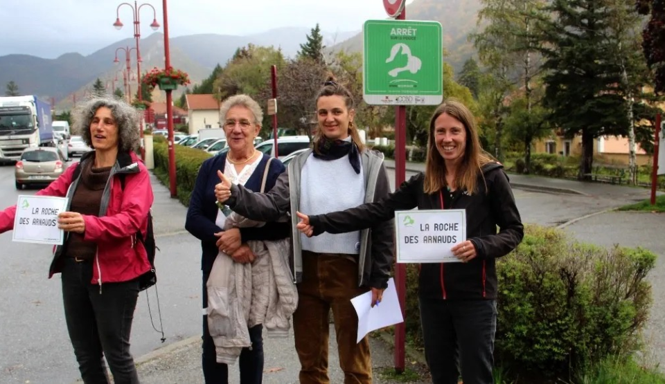 Photo stop à un arrêt Rezo Pouce