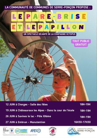Affiche du spectacle "Le pare-brise et le papillon"